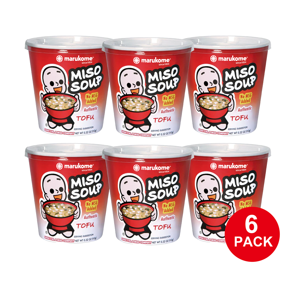 Instant Miso Soup Cup Tofu - 6 Cups – Marukome