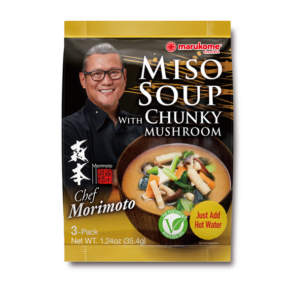 Premium Miso Soup 3-Pack Chunky Mushroom - 3 bags – Marukome