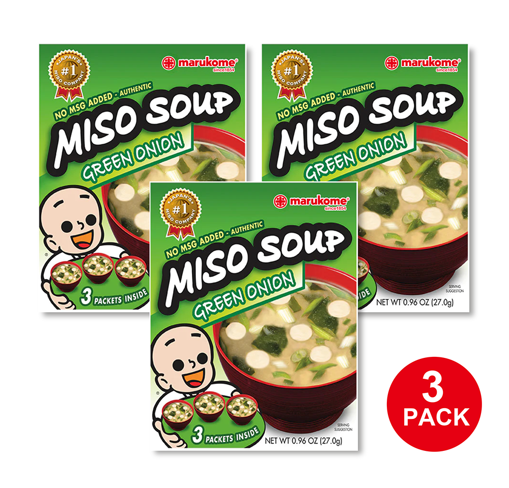 maruko Instant Miso Soup 3 Pack Green Onion - 3 bags – Marukome