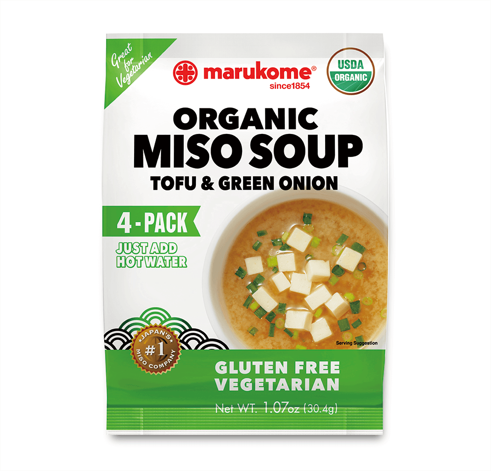 MARUMOKO Organic 4 Pack Green Onion Instant Miso – Marukome