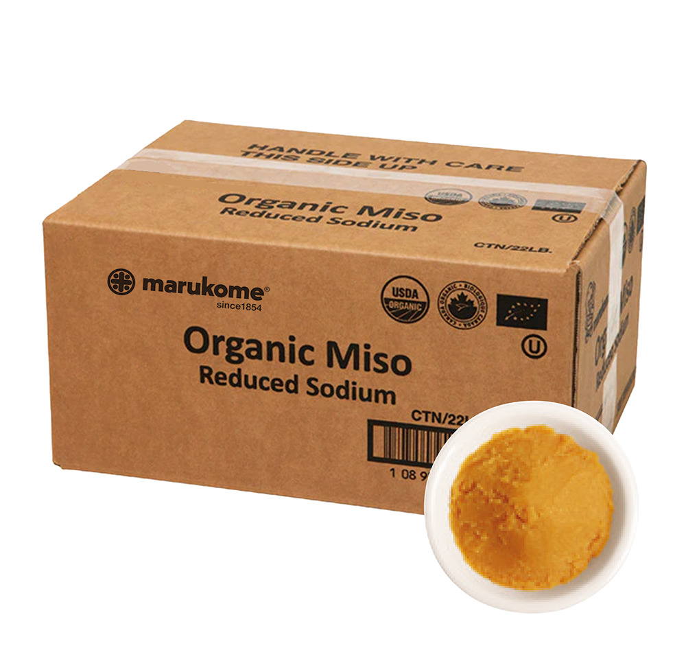 Organic White Reduced Sodium Miso 22LB – Marukome