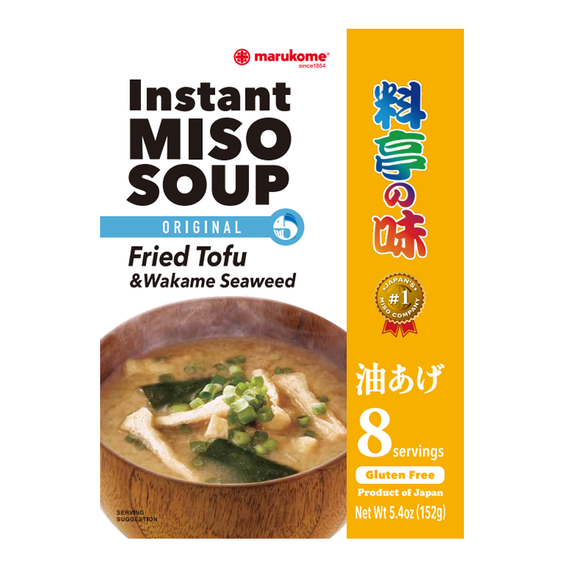 ○maru○ 8 Pack Ryotei No Aji - Fried Tofu - Instant Miso Soup – Marukome