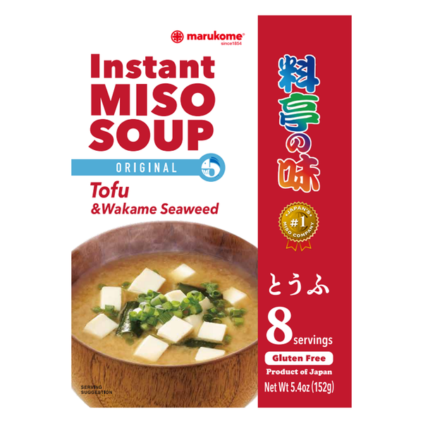 湯豆腐太郎 8 Pack Ryotei No Aji - Tofu Instant Miso Soup – Marukome