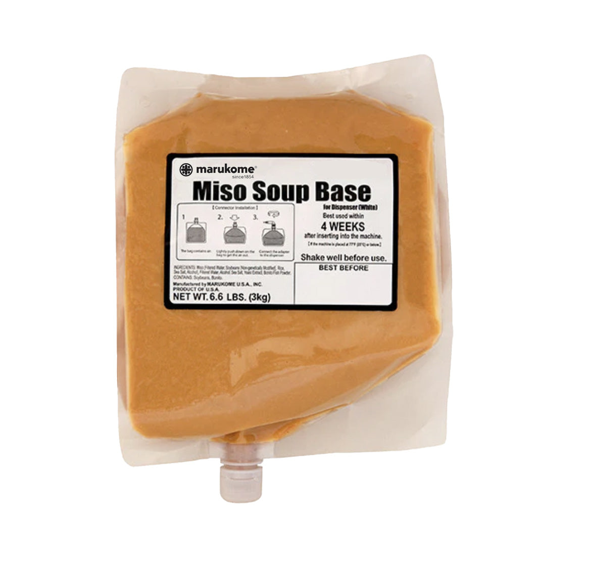 Soup Dispenser Miso Base 6.6 lbs 1 case (4bags) – Marukome