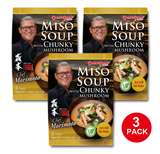 Premium Miso Soup 3-Pack Chunky Mushroom - 3 bags