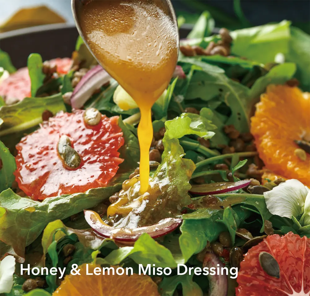 Honey & Lemon Miso Dressing | Marukome USA