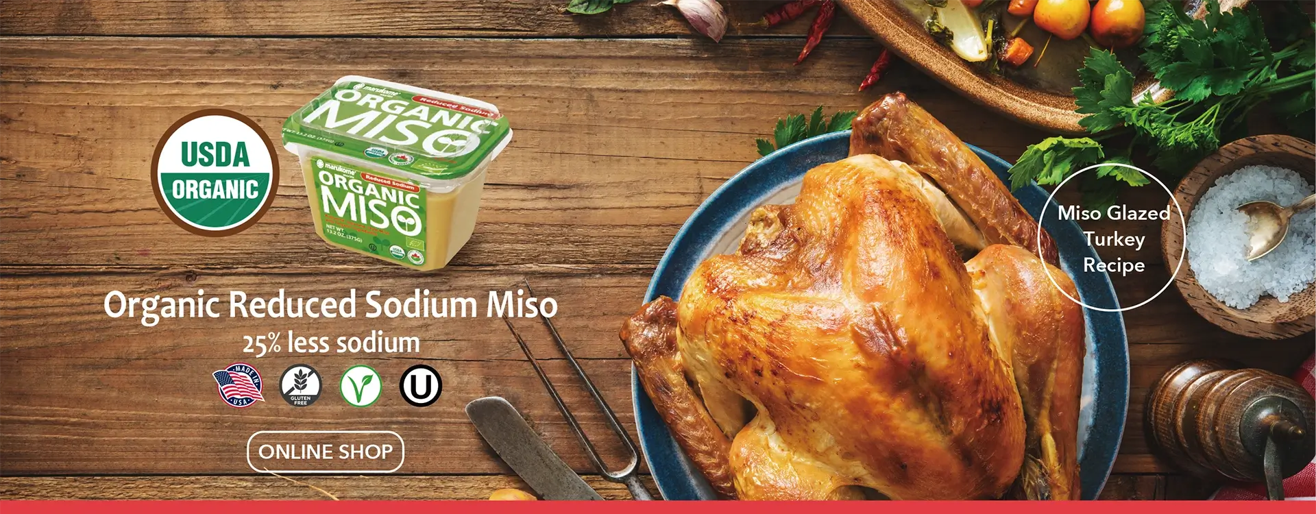 Marukome USA Home page top banners | Miso, Koji and more | Marukome USA