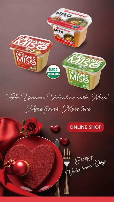 Marukome USA Home page top banners | Miso, Koji and more | Marukome USA