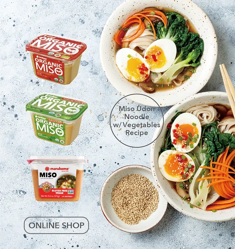 Marukome USA Home page top banners | Miso, Koji and more | Marukome USA