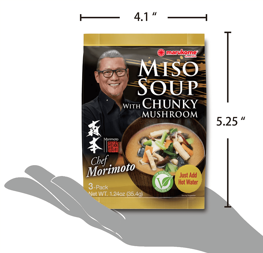 Premium Miso Soup 3-Pack Chunky Mushroom - 3 bags – Marukome Premium Miso Soup 3-Pack Chunky Mushroom - 3 bags – Marukome