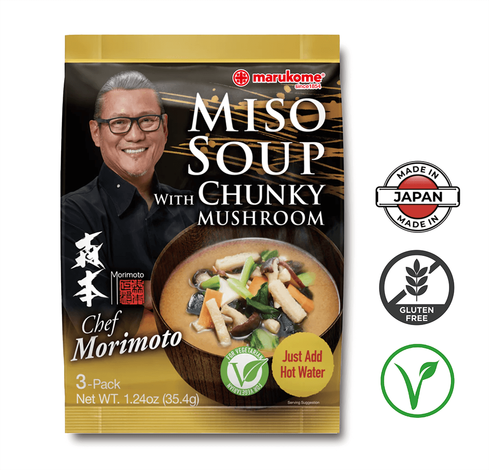 Premium Miso Soup 3-Pack Chunky Mushroom - 3 bags – Marukome