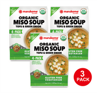 Organic 4 Pack Green Onion Instant Miso - 3 bags