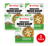 Organic 4 Pack Green Onion Instant Miso - 3 bags