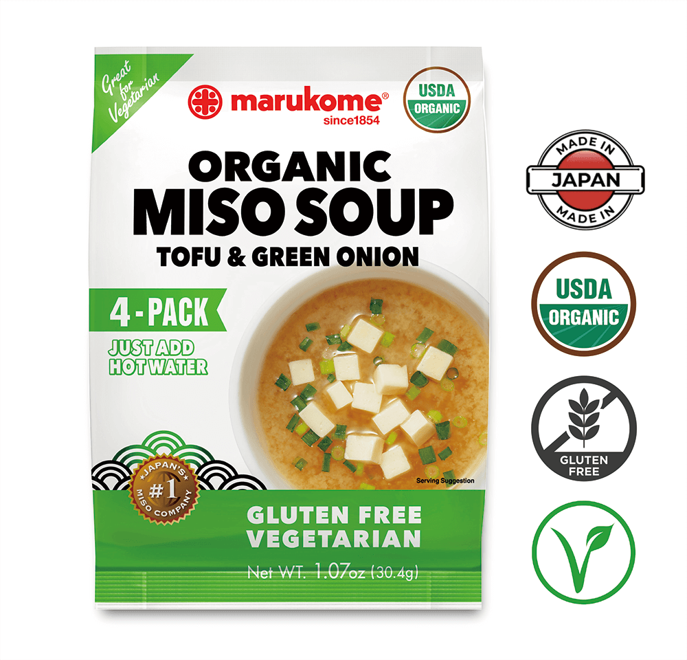 Organic 4 Pack Green Onion Instant Miso - 3 bags