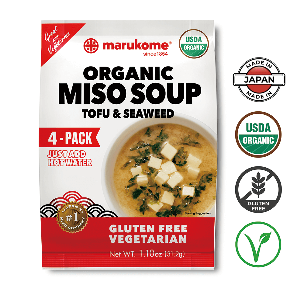 Organic 4 Pack Tofu and Seaweed Instant Miso - 3 bags
