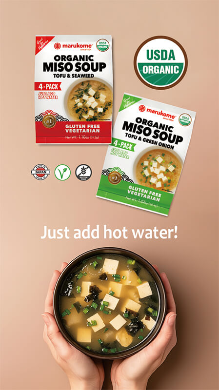 Marukome USA Home page top banners | Miso, Koji and more | Marukome USA