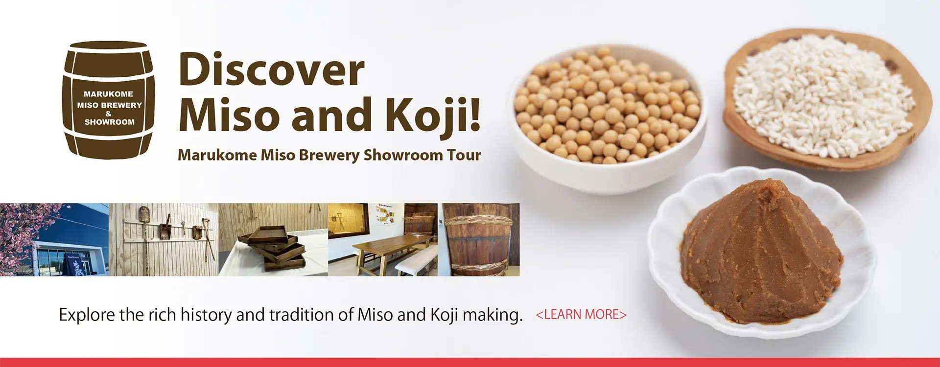 Marukome USA Home page top banners | Miso, Koji and more | Marukome USA