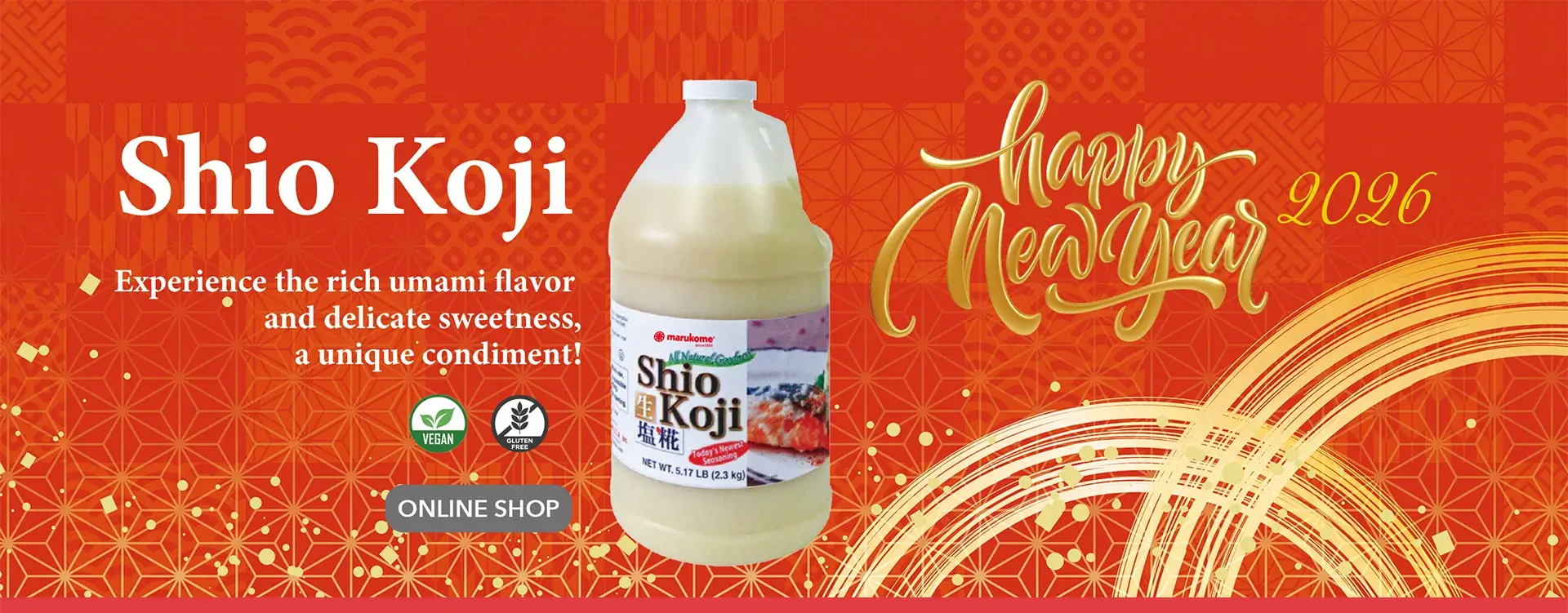 Marukome USA Home page top banners | Miso, Koji and more | Marukome USA