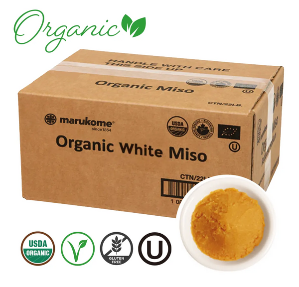 White Organic Miso 22 lbs wholesale pack | Marukome USA