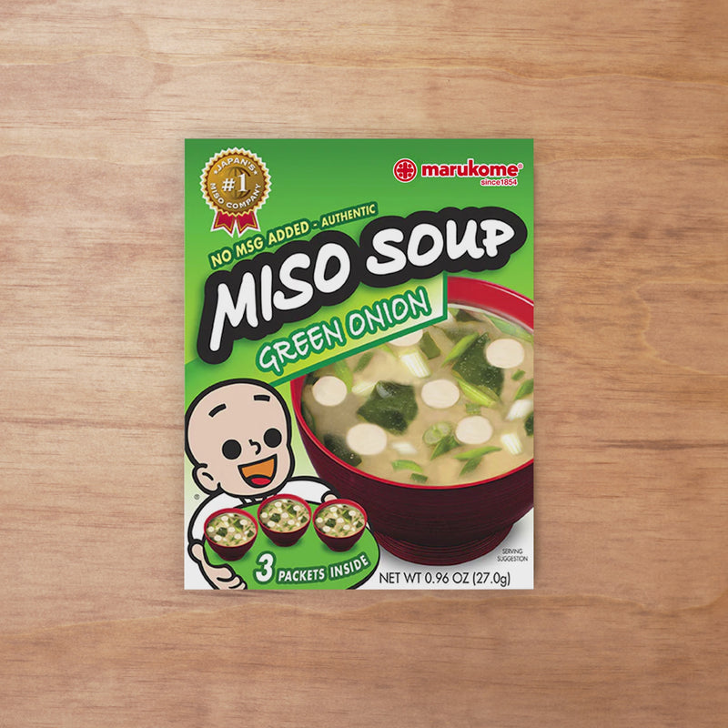 Instant Miso Soup 3 Pack Green Onion – Marukome