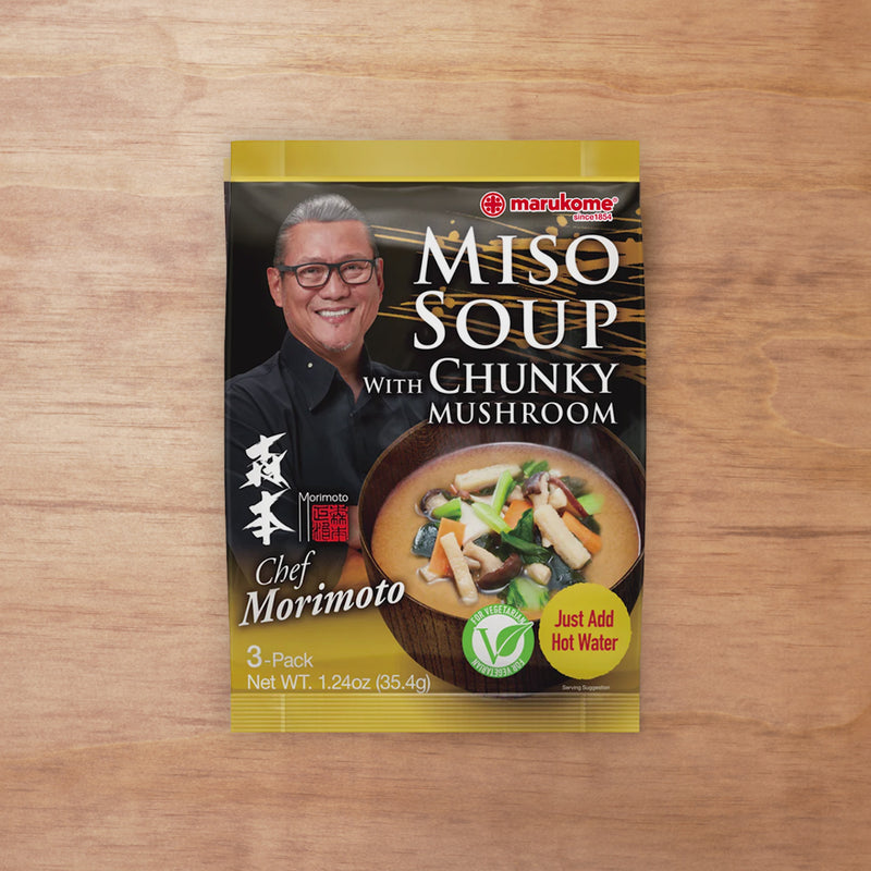 Premium Miso Soup 3-Pack Chunky Mushroom - 3 bags – Marukome