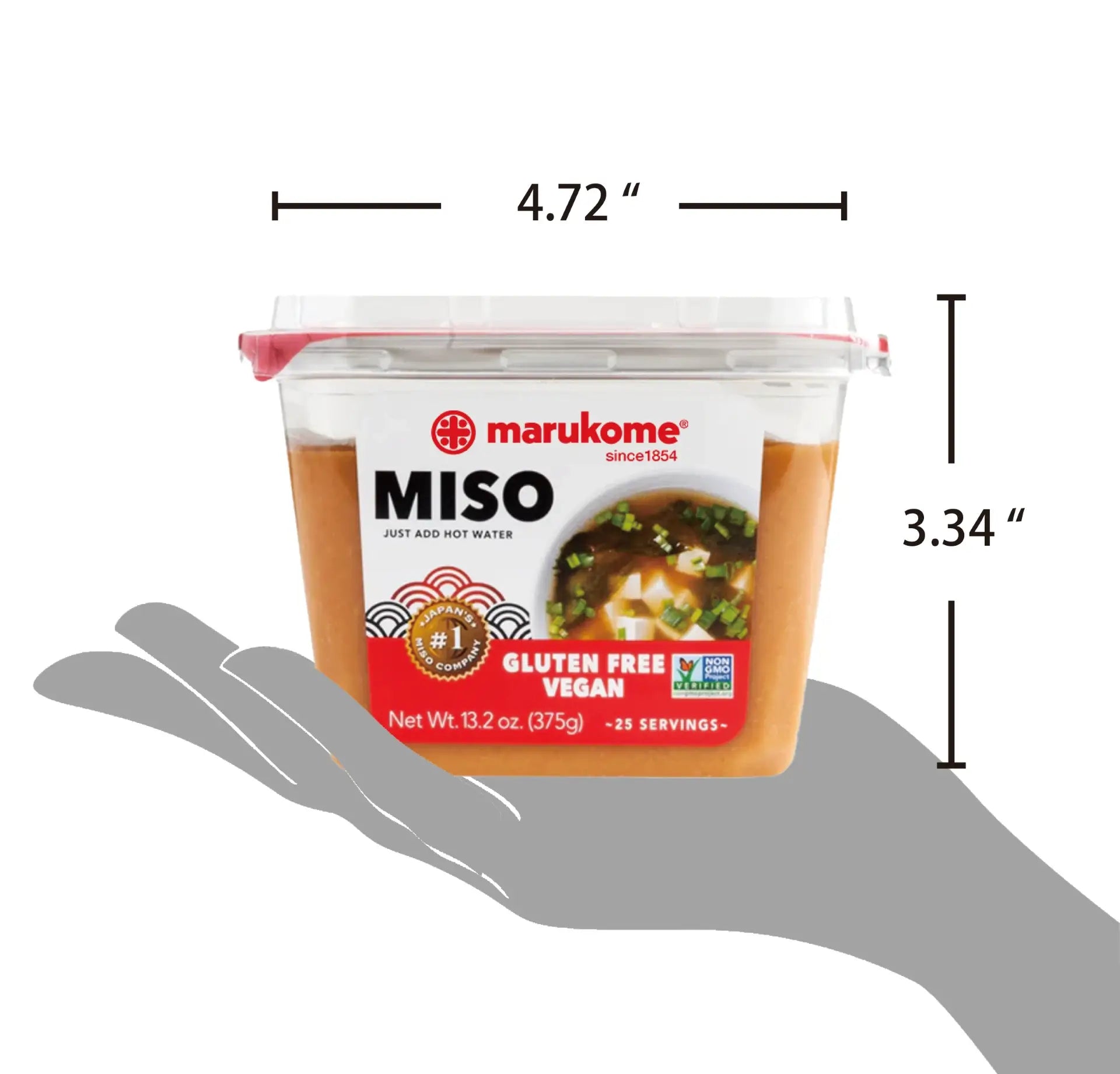 【maruページ】 Shelf Stable 375g Miso paste - 1 piece – Marukome