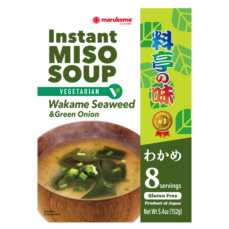 8 Pack Ryotei No Aji - Wakame Seaweed Instant Miso Soup